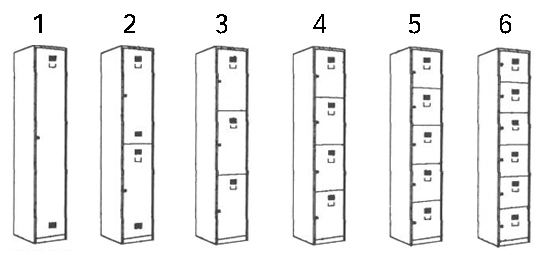 uflex metal compartment locker series